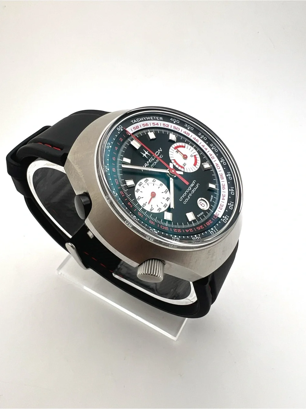 Hamilton Automatic Chronograph count down rare box+papers